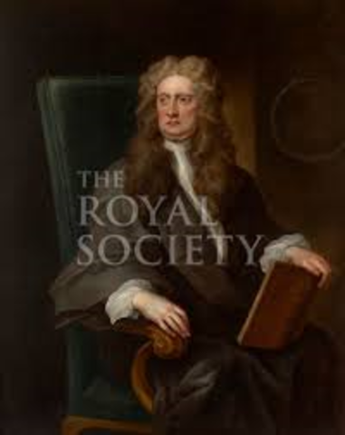 Newton becomes president of the Royal Society.