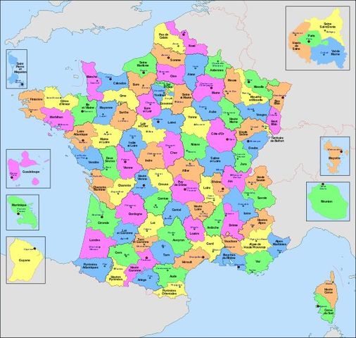 Propuesta de division de Francia en provincias