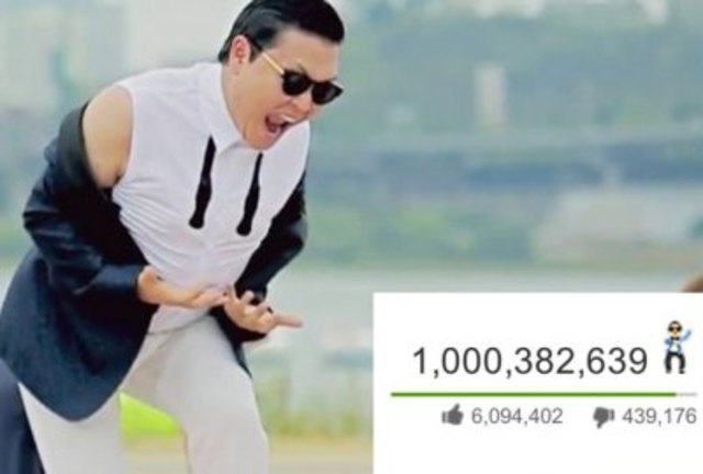 Gangnam Style becomes the first youtube video to reach 1 billion views