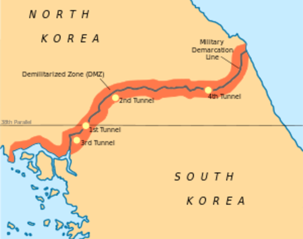 UN/ South Korean troops cross the boarder into North Korea