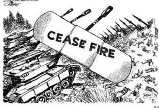 Cease-fire is signed