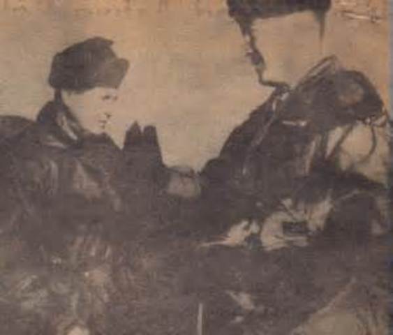 President Eisenhower visits Korea, fulfilling his campaign promise