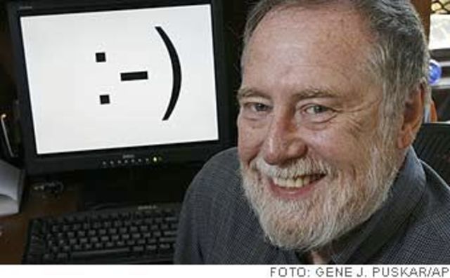 The first emoticon :-)