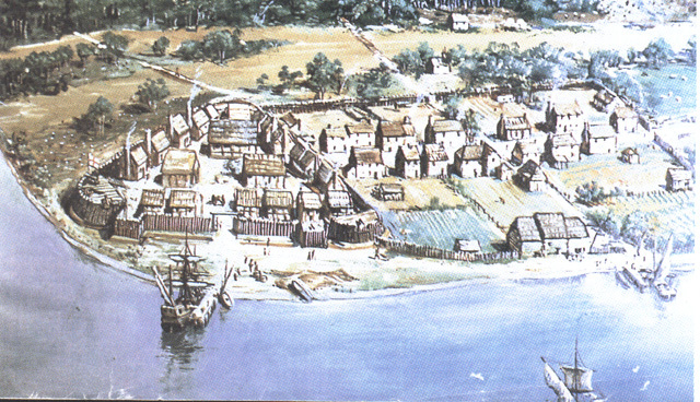 English Colony At Jamestown Virginia