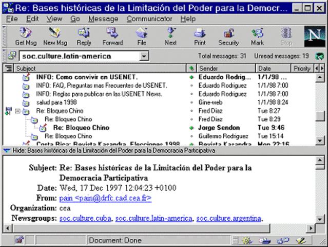 newsgroups (foros de discusion)