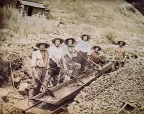 1849 : Gold Rush in California