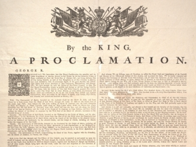 The Proclamation of 1763