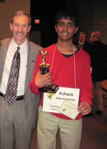 Yo gané un concurso de ortografía en 2012.