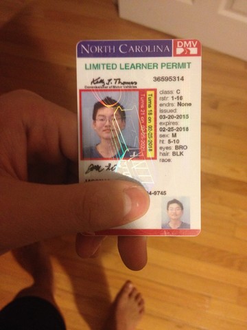 Obtuve mi permit en 2015.