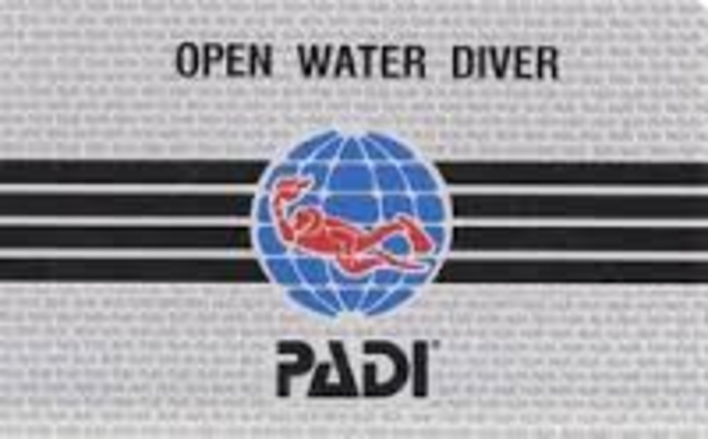 Obtuve una licencia de bucear.