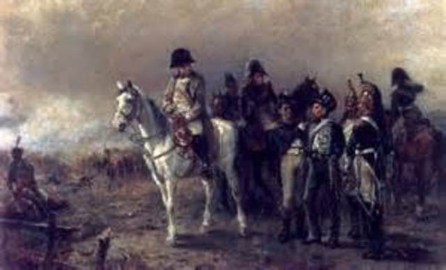 Defeat at the Battle of Warterloo