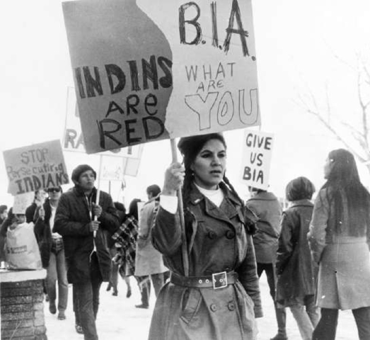 AIM led their first protest