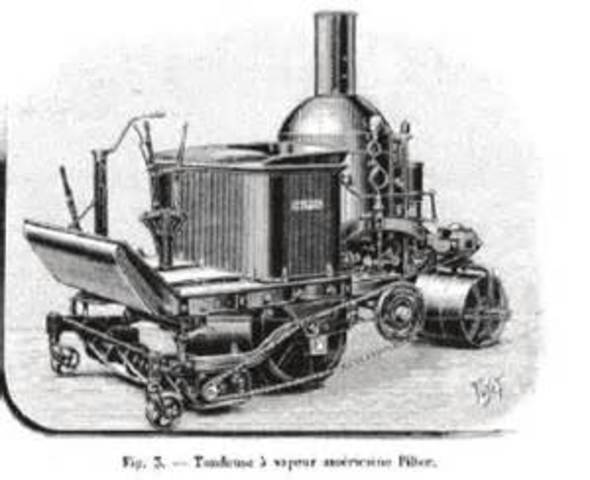 First Steam Powered Lawnmower