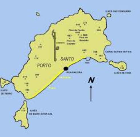 descoberta da ilha de Porto Santo
