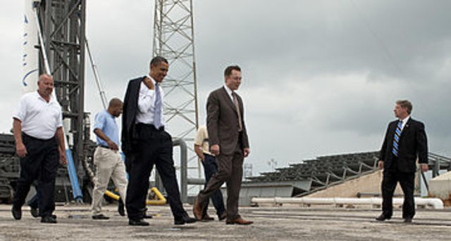 President Barrack Obama Tours the SpaceX Facility