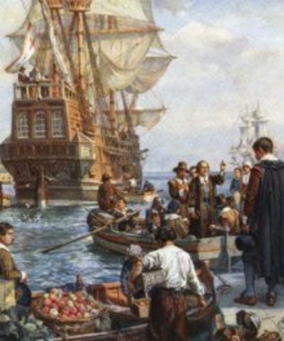 The Pilgrims' Arrival in the New World