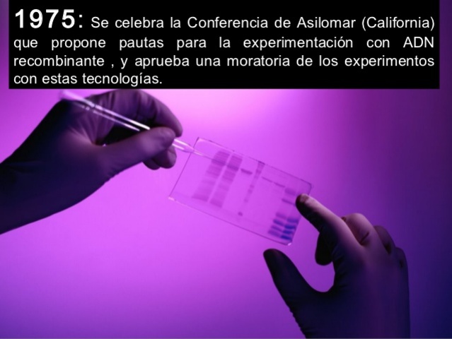 ADOPTAR NORMAS PARA REGULAR LA EXPERIMENTACION CON ADN RECOMBINANTE