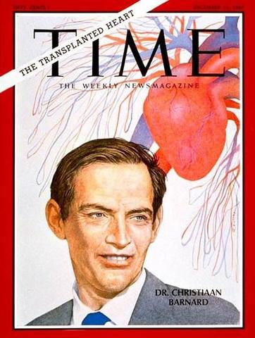 Primer trasplante de corazón realizado por el Dr. Christian Barnard