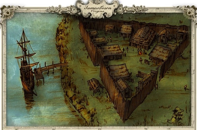 English Colony at Jamestown Virginia