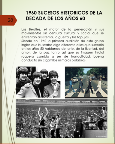 1960 SUCESOS HISTORICOS DE LADECADA DE LOS AÑOS 60