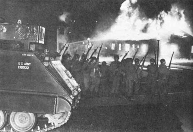 ROTC Buliding Burns Down