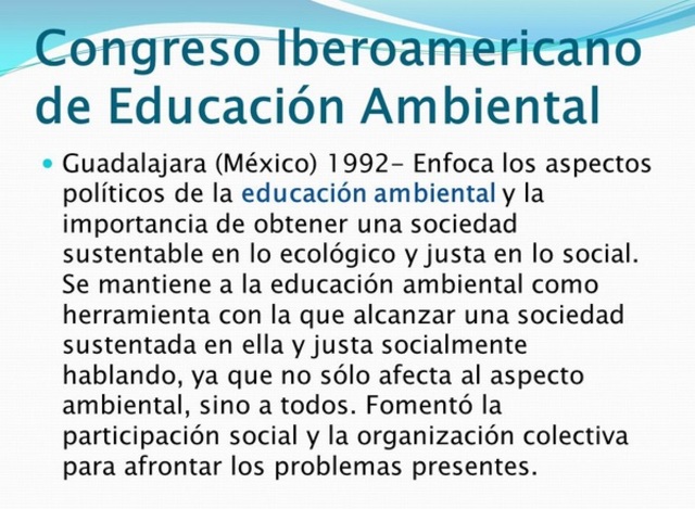Congreso Iberoamericano de Educación Ambiental