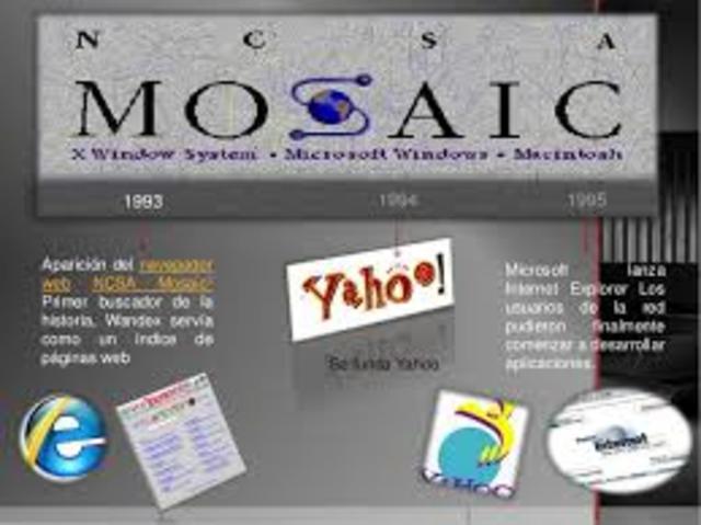 Aparición del navegador web NCSA Mosaic1