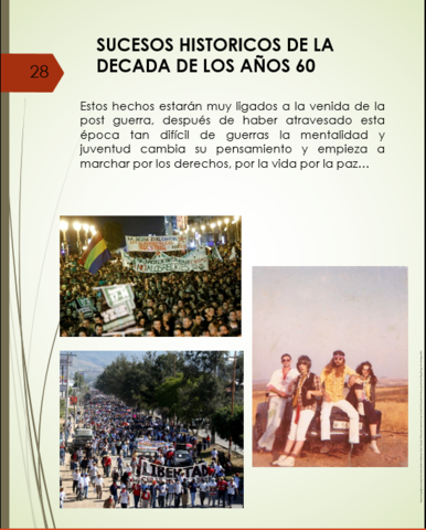 SUCESOS HISTORICOS DE LADECADA DE LOS AÑOS 60