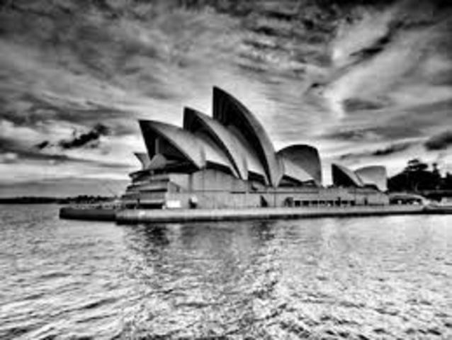 Inauguración de la Ópera de Sidney.