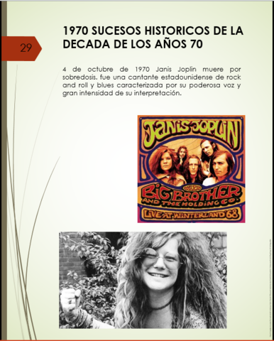 1970 SUCESOS HISTORICOS DE LADECADA DE LOS AÑOS 70