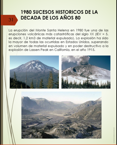 SUCESOS HISTORICOS DE LADECADA DE LOS AÑOS 80