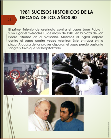 1981 SUCESOS HISTORICOS DE LADECADA DE LOS AÑOS 80