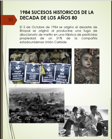 1984 SUCESOS HISTORICOS DE LADECADA DE LOS AÑOS 80