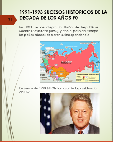 1991-1993 SUCESOS HISTORICOS DE LADECADA DE LOS AÑOS 90