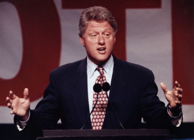 Bill Clinton ran for Democratic Party