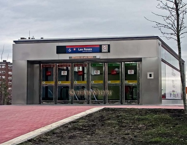 Inaguración de la parada de metro Las Rosas