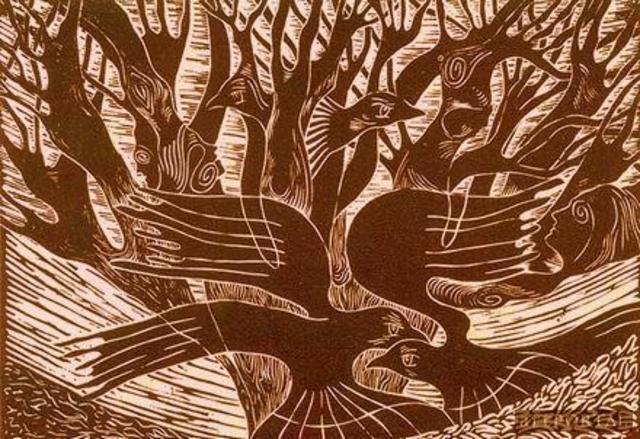 Héja-nász az avaron