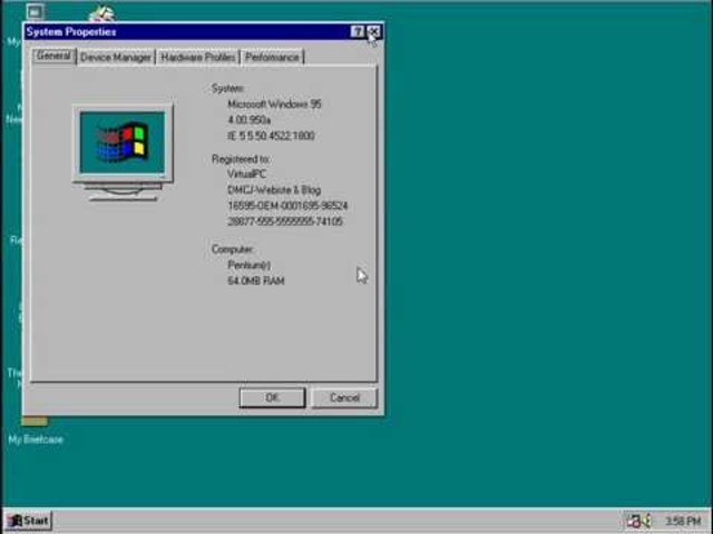 Windows 95 Service Pack 1