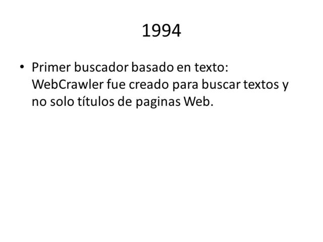 Primer buscador basado en textos
