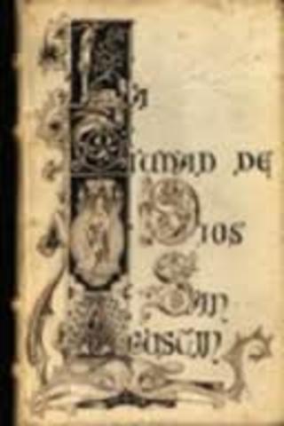 San Agustín redacta una de sus mayores obras. "De civitate Dei" ("La ciudad de Dios").