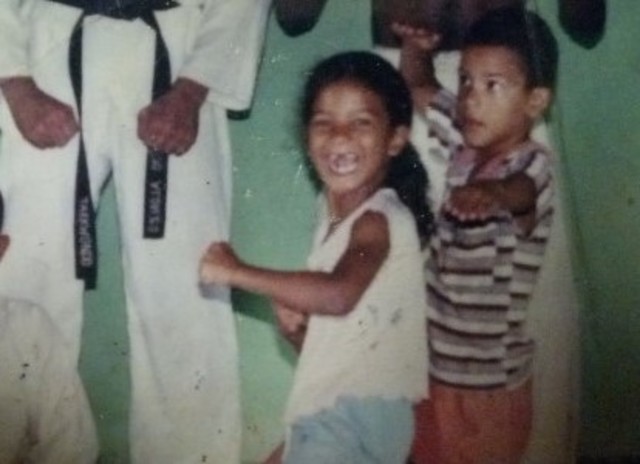 Papi me enseña TaeKwondo