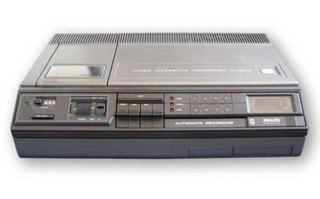 VCR, el 1er FORMATO DE VIDEO de uso doméstico,