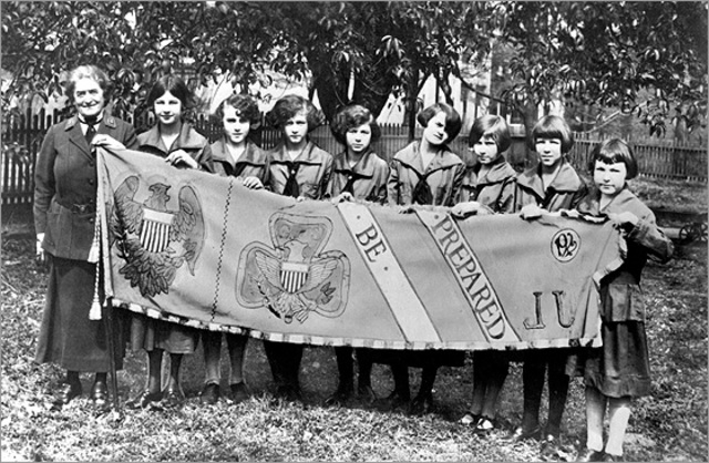 The Girl Scouts of America is founded