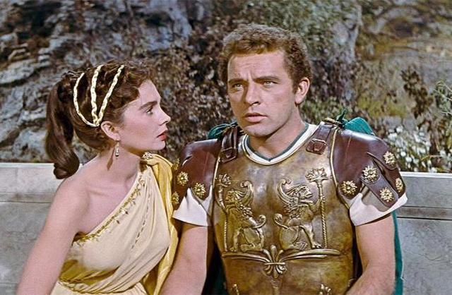 la 1ª película estrenada en CINEMASCOPO, "THE ROBE",