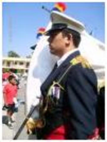 Escaudra de banderines de la banda del Lieceo Guatemala