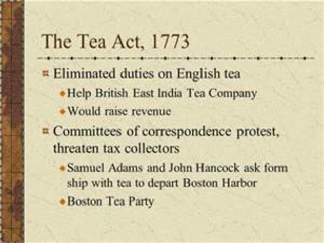 Tea Act of 1773