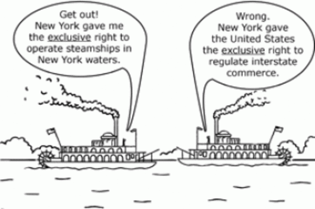 Gibbons v. Ogden (incr. Federal power)