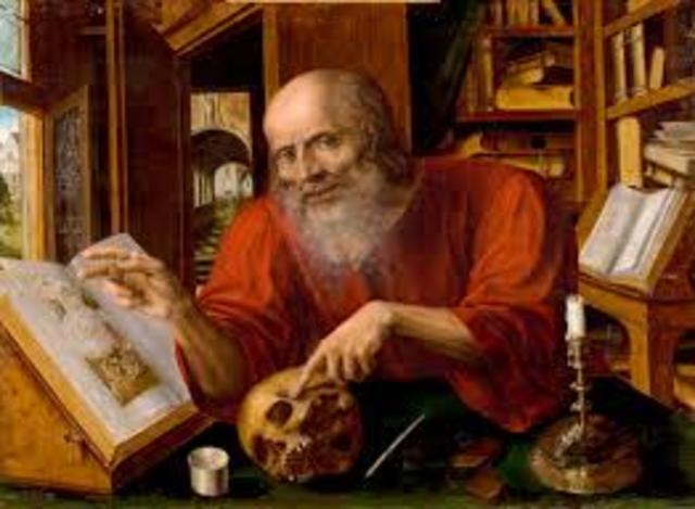 San Jerónimo redacta un programa de educación cristiana.