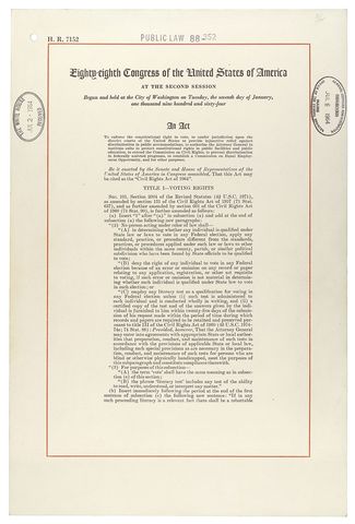 Civil Rights Act of 1964