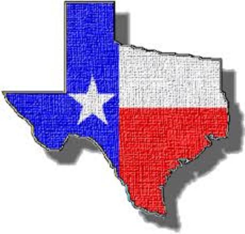 Texas enters the United States